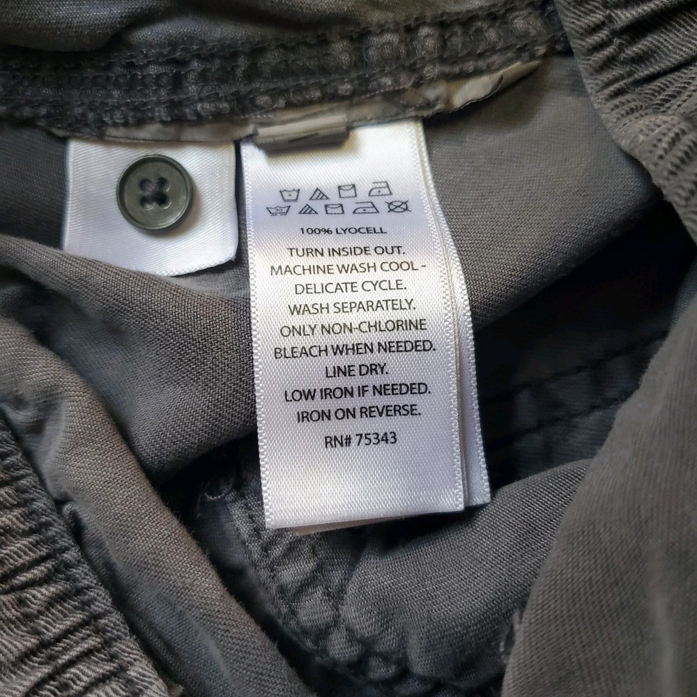 C&C California Women's Lyocell Cargo Jogger Pants Gray Size L - Picture 5 of 7